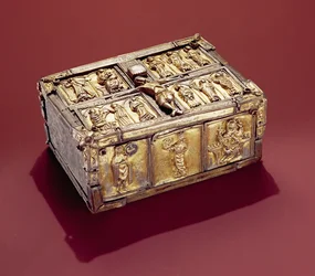 The Domnach Airgid book shrine, Clones, County Monaghan, 8th century, remodelled in c.1350